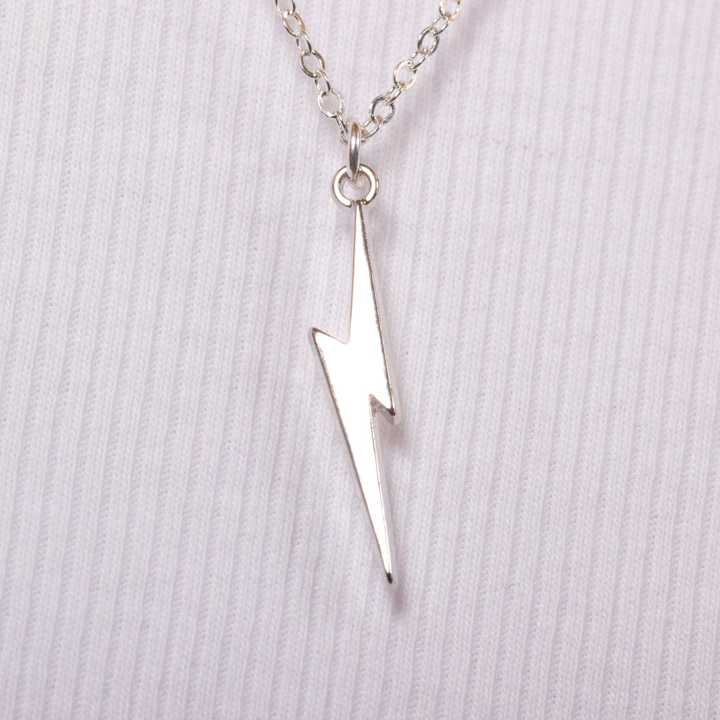 Harry Potter Lightning Bolt Necklace - Silver