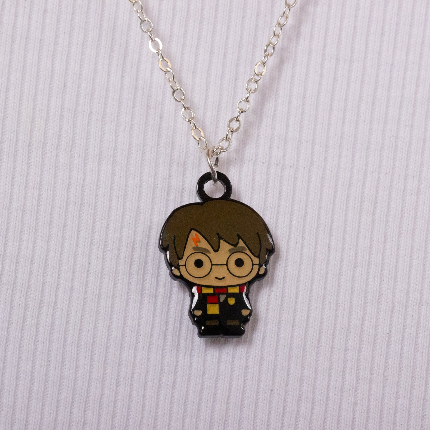 Harry Potter Chibi Style Necklace - Silver