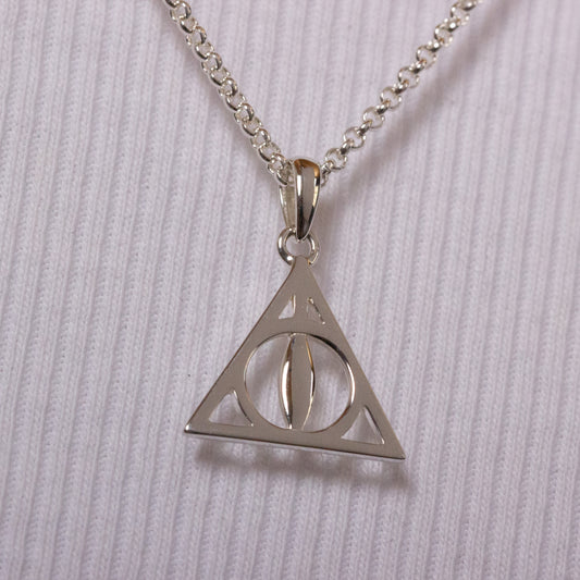 Harry Potter Sterling Silver Deathly Hallows Necklace