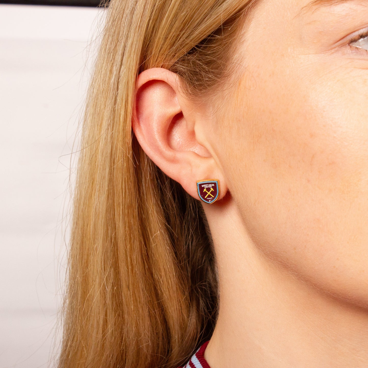 West Ham Stud Earring Set