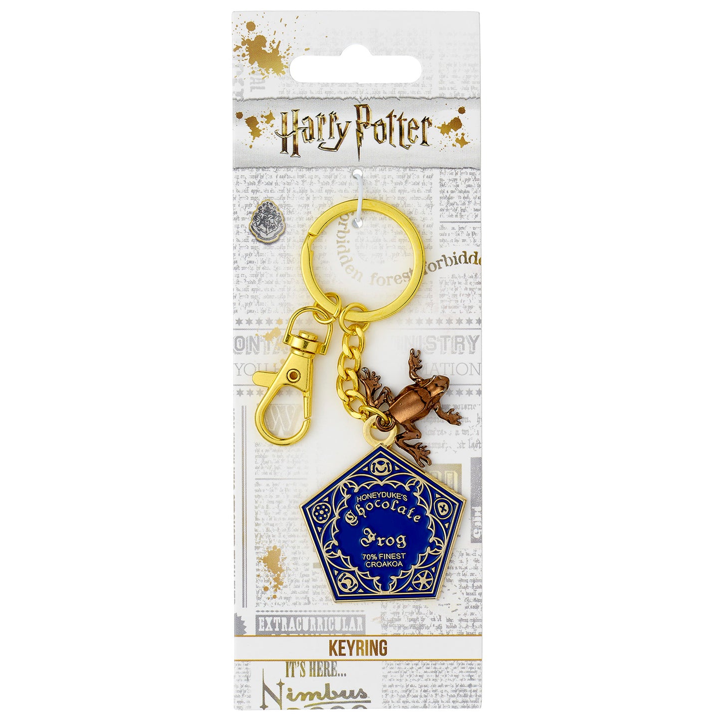 Harry Potter Chocolate Frog Keyring - Gold