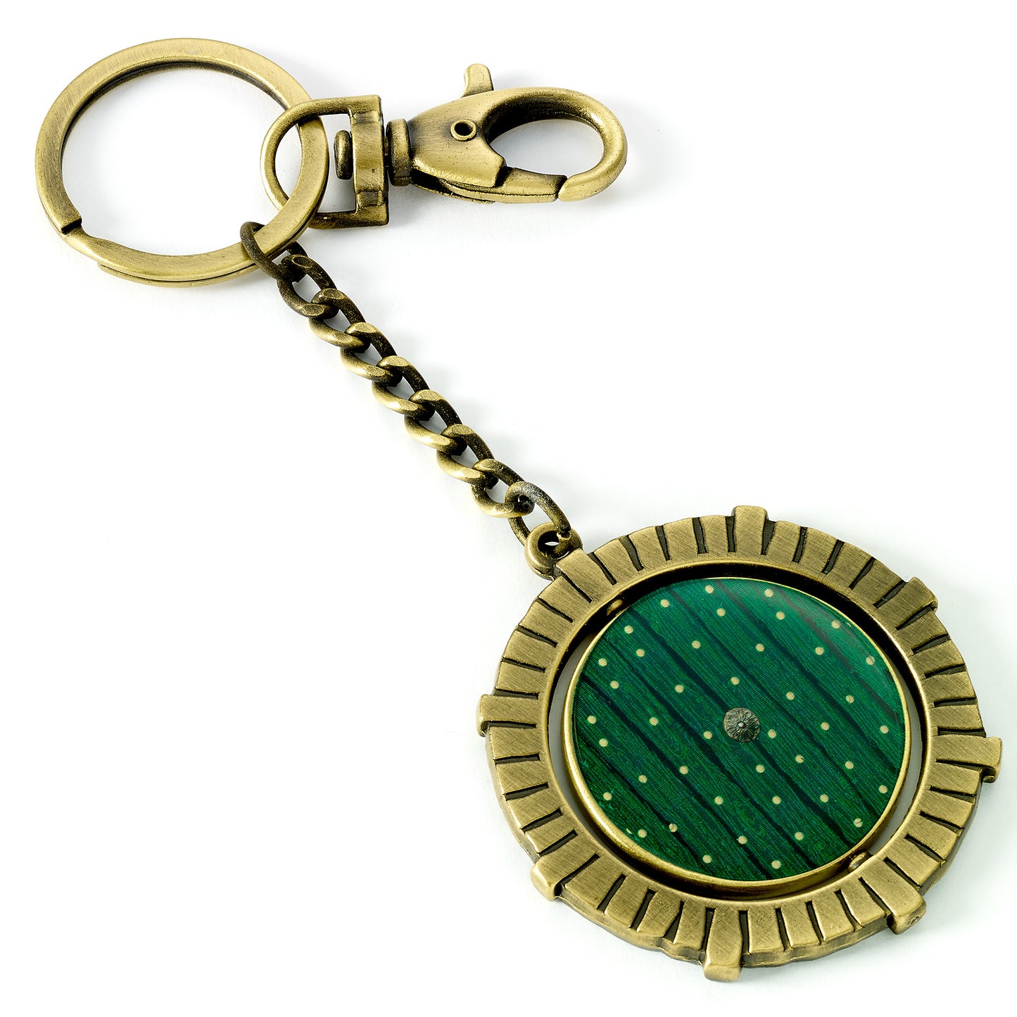 The Lord of The Rings Hobbit Door Keyring - Green