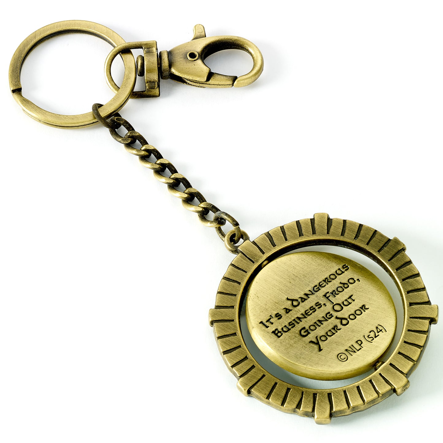 The Lord of The Rings Hobbit Door Keyring - Green