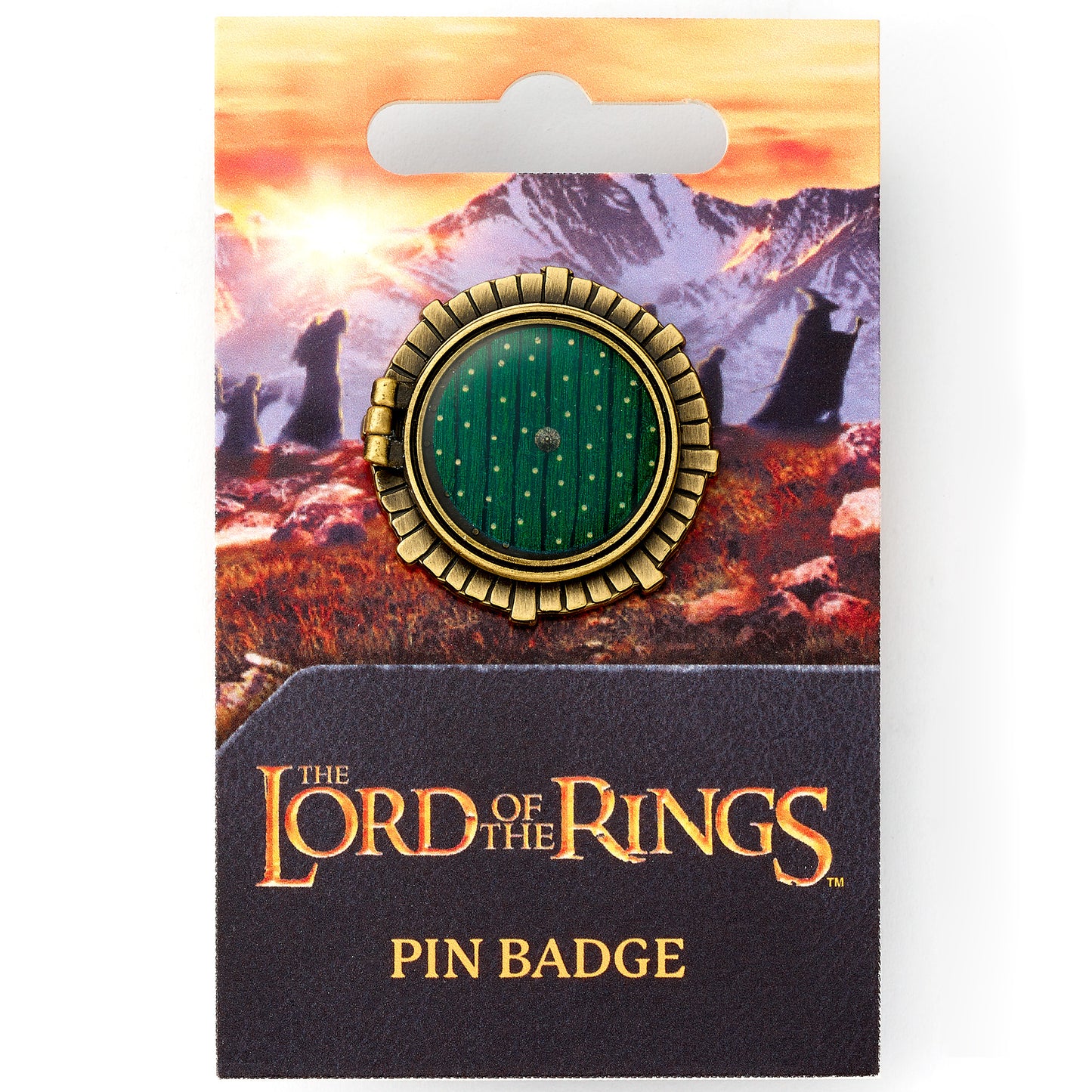 The Lord of The Rings Hobbit Door Pin Badge - Green