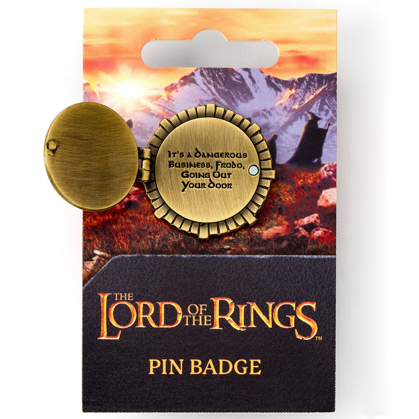 The Lord of The Rings Hobbit Door Pin Badge - Green