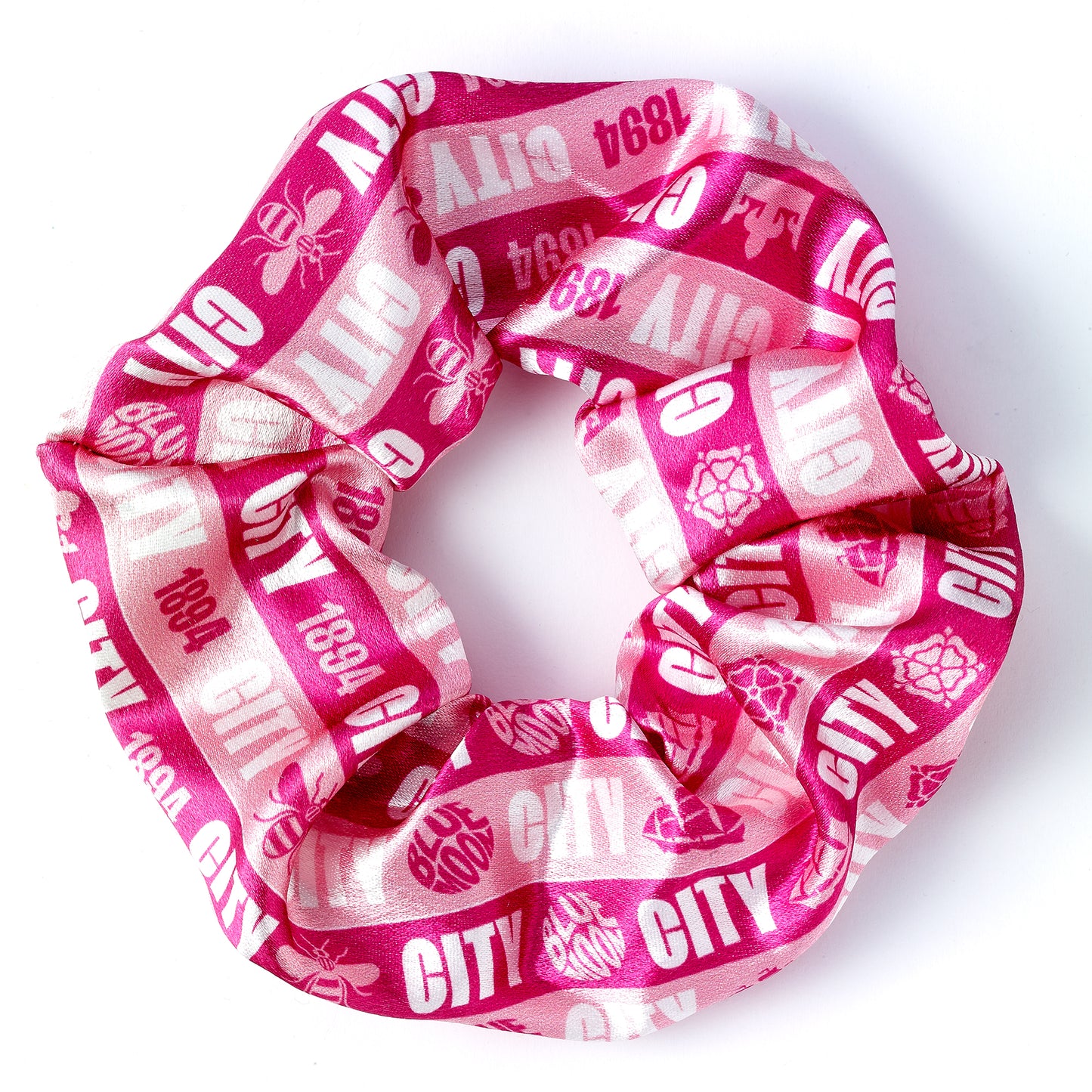 Manchester City Football Club Pink Icons Hair Scrunchie