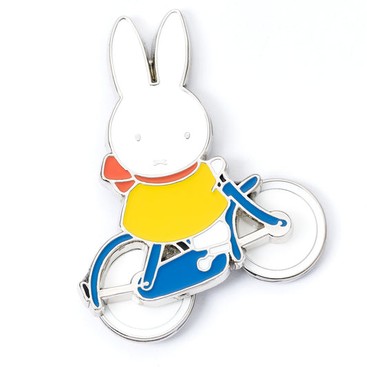 Miffy Spinning Wheels Bike Pin Badge