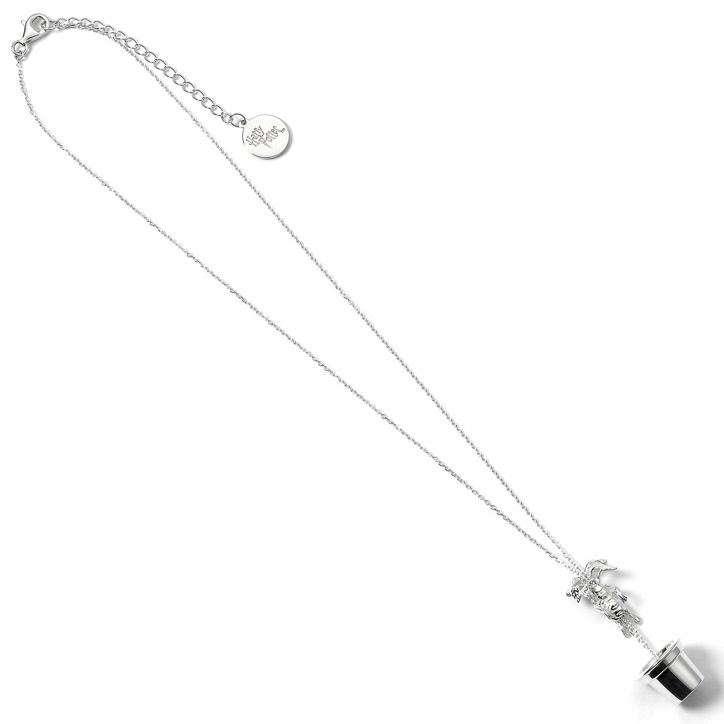 Harry Potter Sterling Silver Mandrake Charm Necklace - Silver