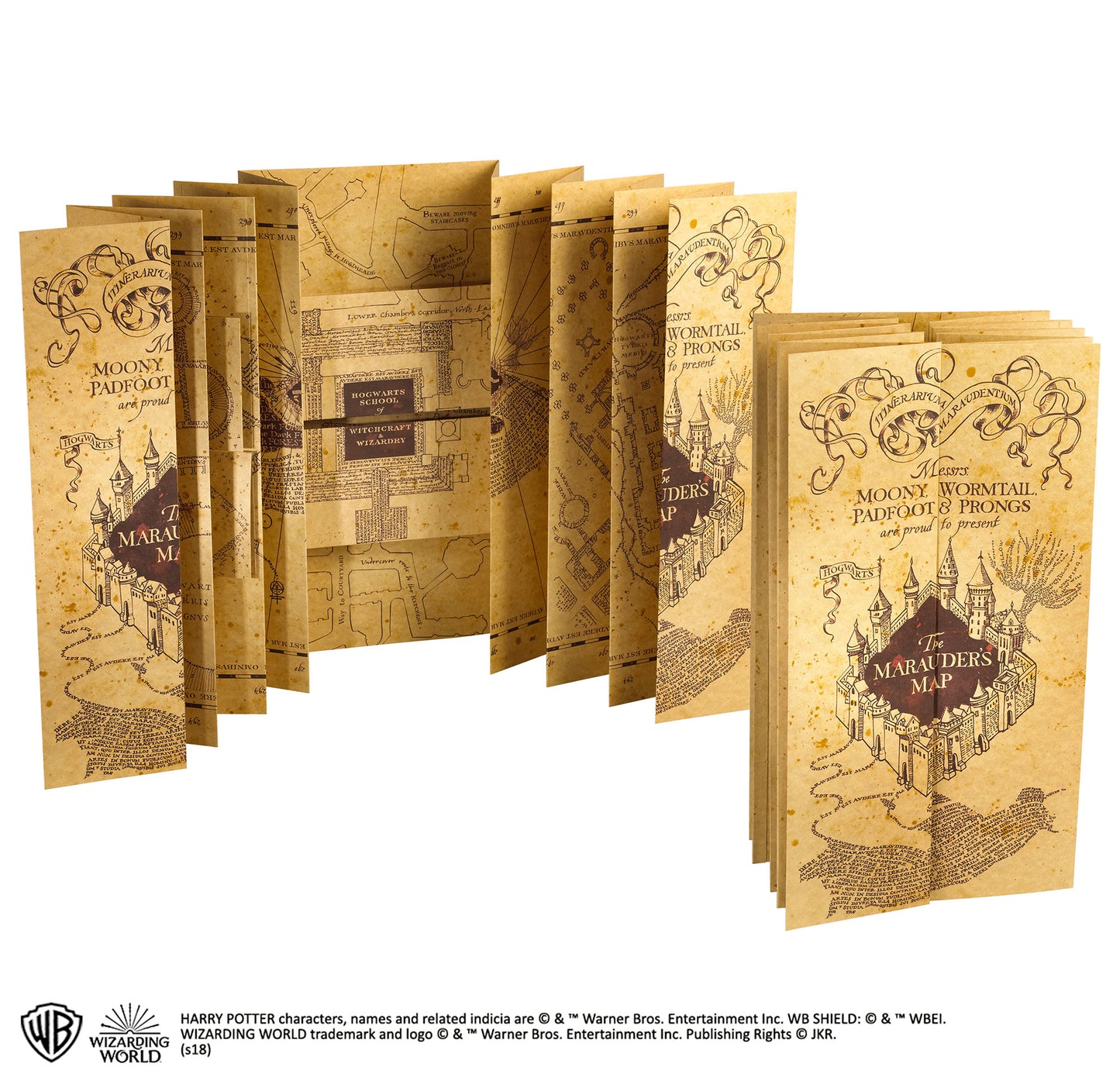 Carte des Maraudeurs Harry Potter - Jaune