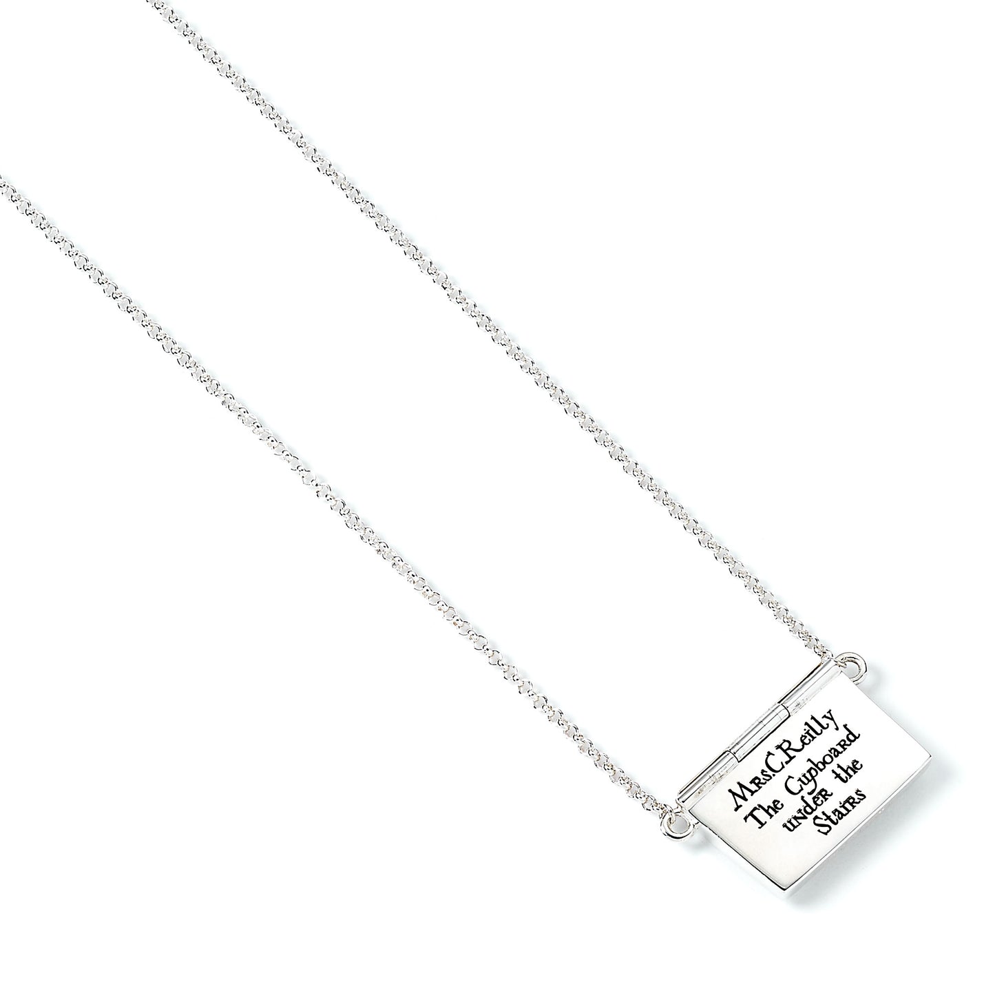 Harry Potter Personalised Hogwarts Acceptance Letter with Opening Envelope Necklace - Sterling Silver
