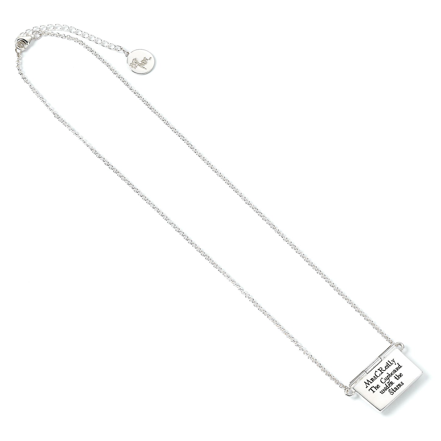 Harry Potter Personalised Hogwarts Acceptance Letter with Opening Envelope Necklace - Sterling Silver