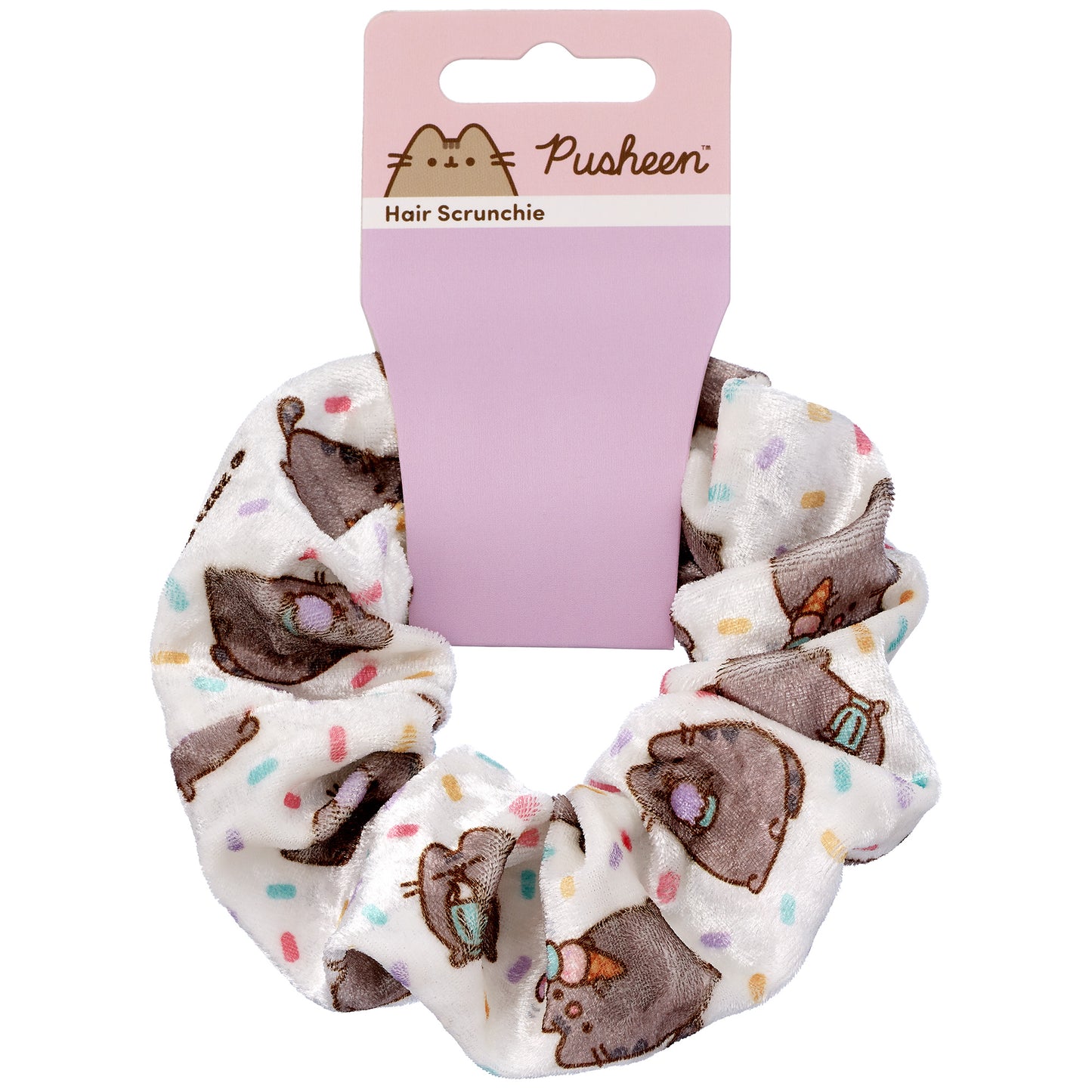 Pusheen the Cat Ice Cream Hair Scrunchie - White