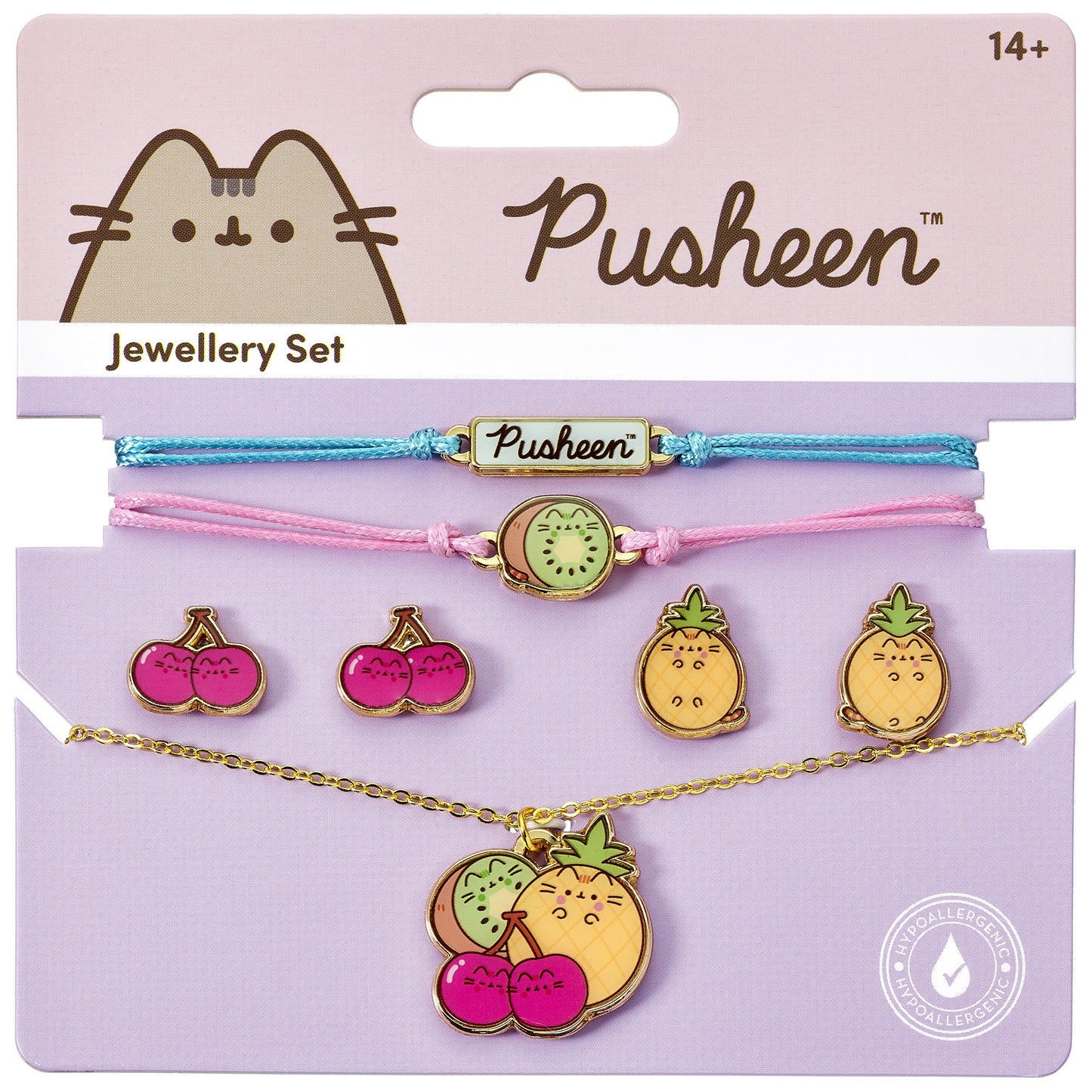 Pusheen The Cat Fruits Themed Jewellery Set - Multicoloured