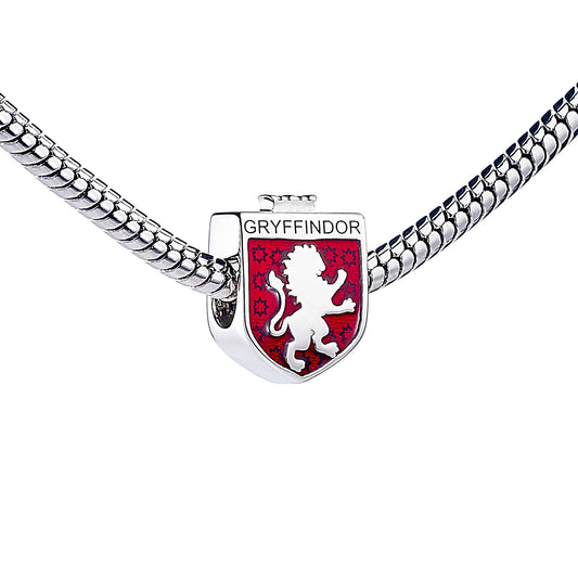 Harry Potter Sterling Silver Gryffindor House Shield Spacer Bead - Sterling Silver
