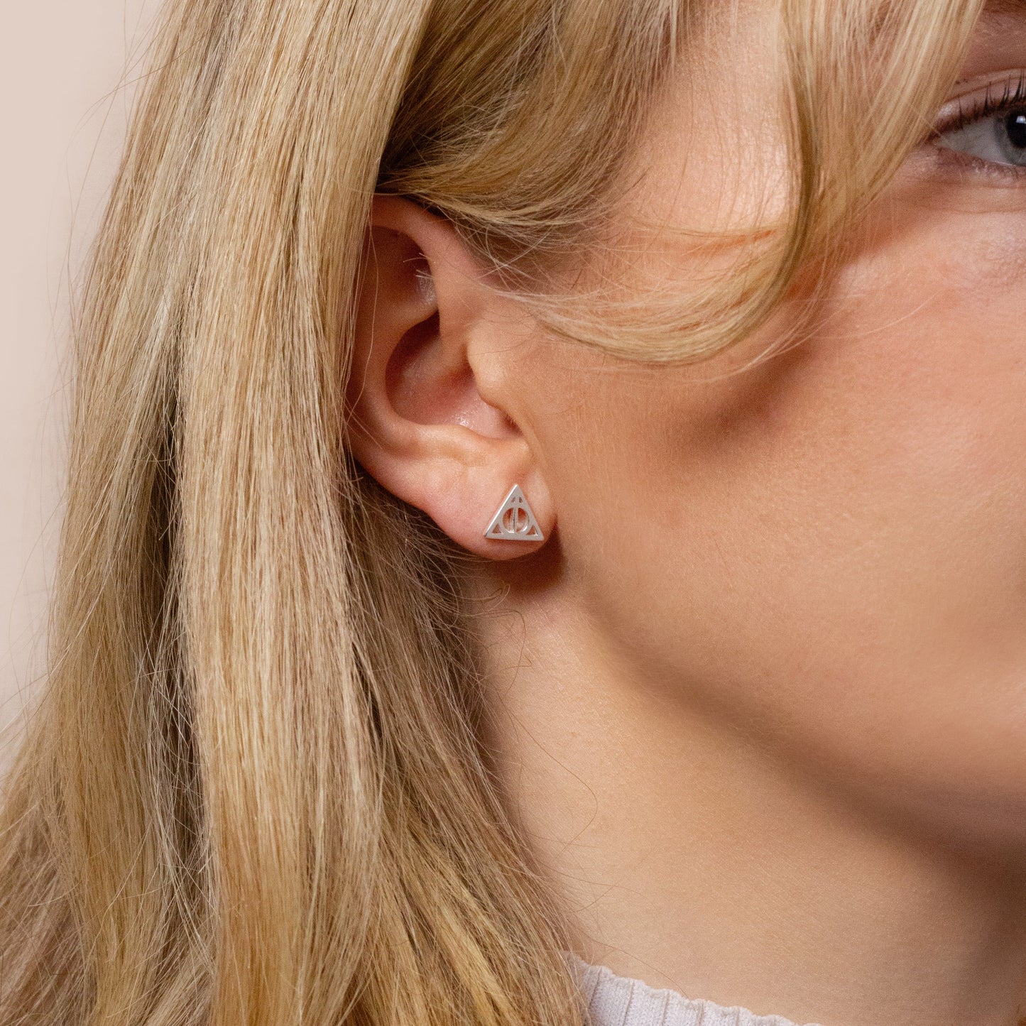 Boucles d'Oreilles Harry Potter Reliques de la Mort - Argent Sterling