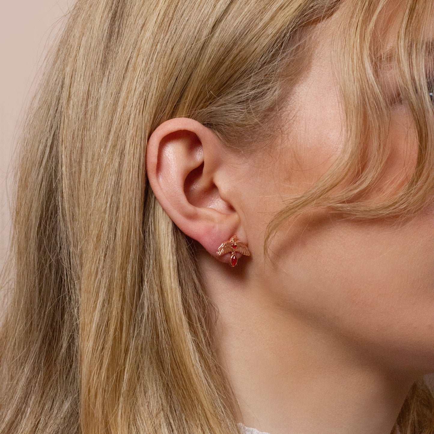 Boucles d'Oreilles Tiges Vif d'Or Harry Potter - Argent
