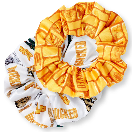 Wicked For Good Character and Yellow Brick Road Hair Scrunchie Set