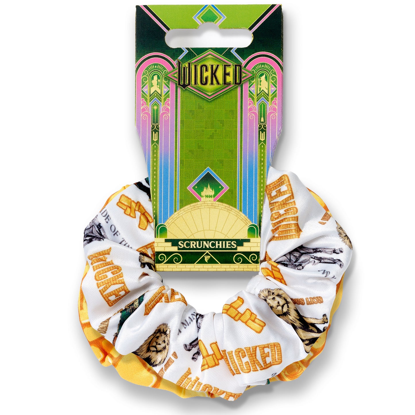 Wicked For Good Character and Yellow Brick Road Hair Scrunchie Set