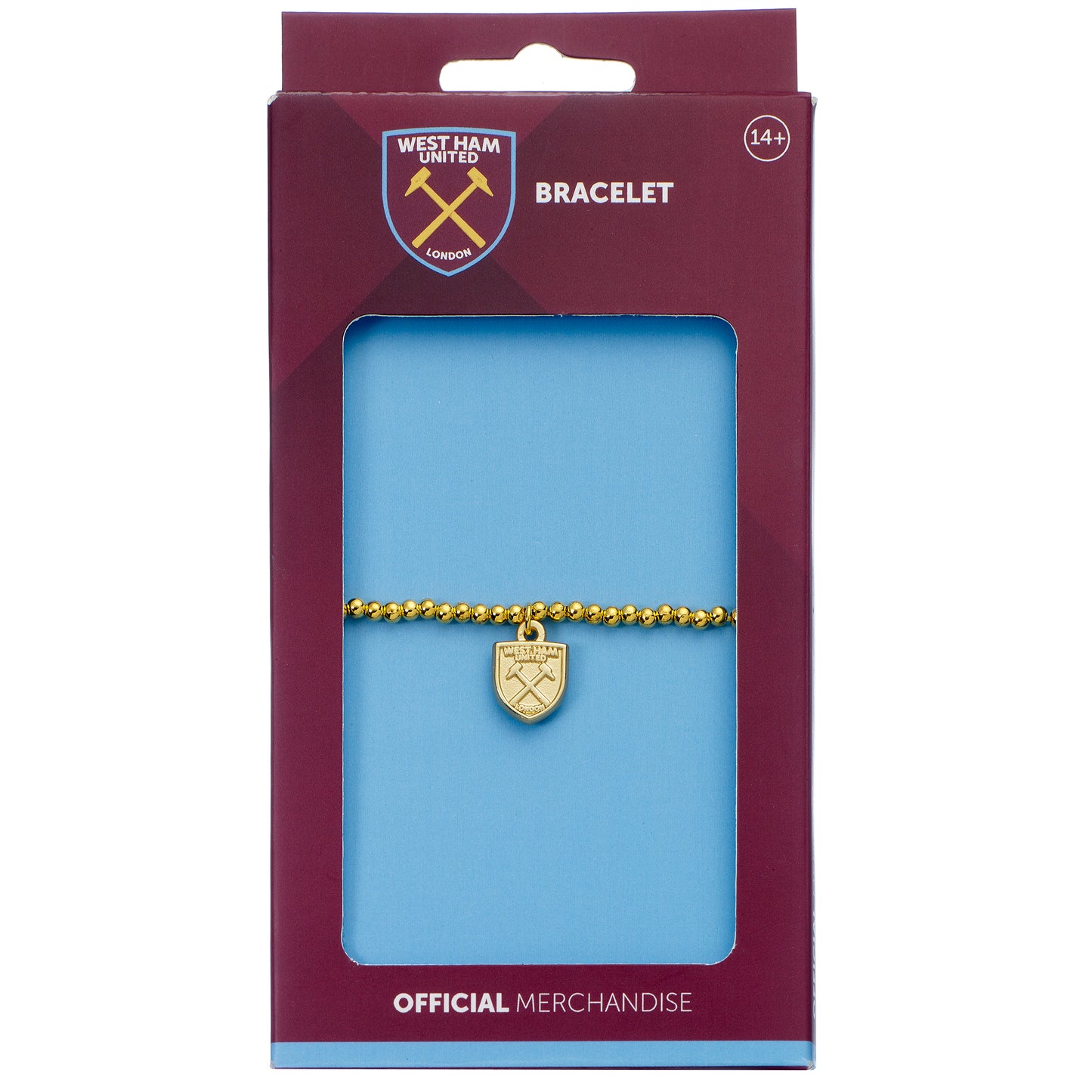 West Ham Crest Ball Bead Bracelet