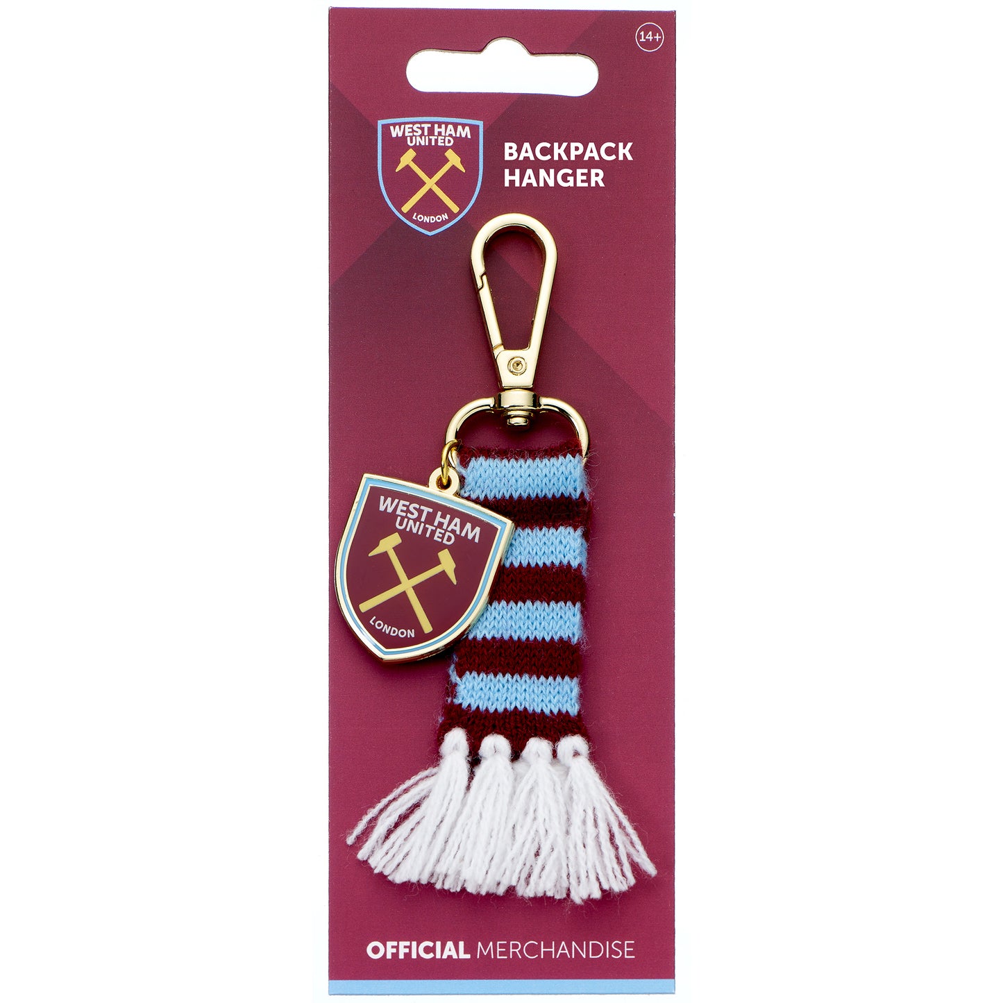 West Ham crest and scarf Back Pack Hanger