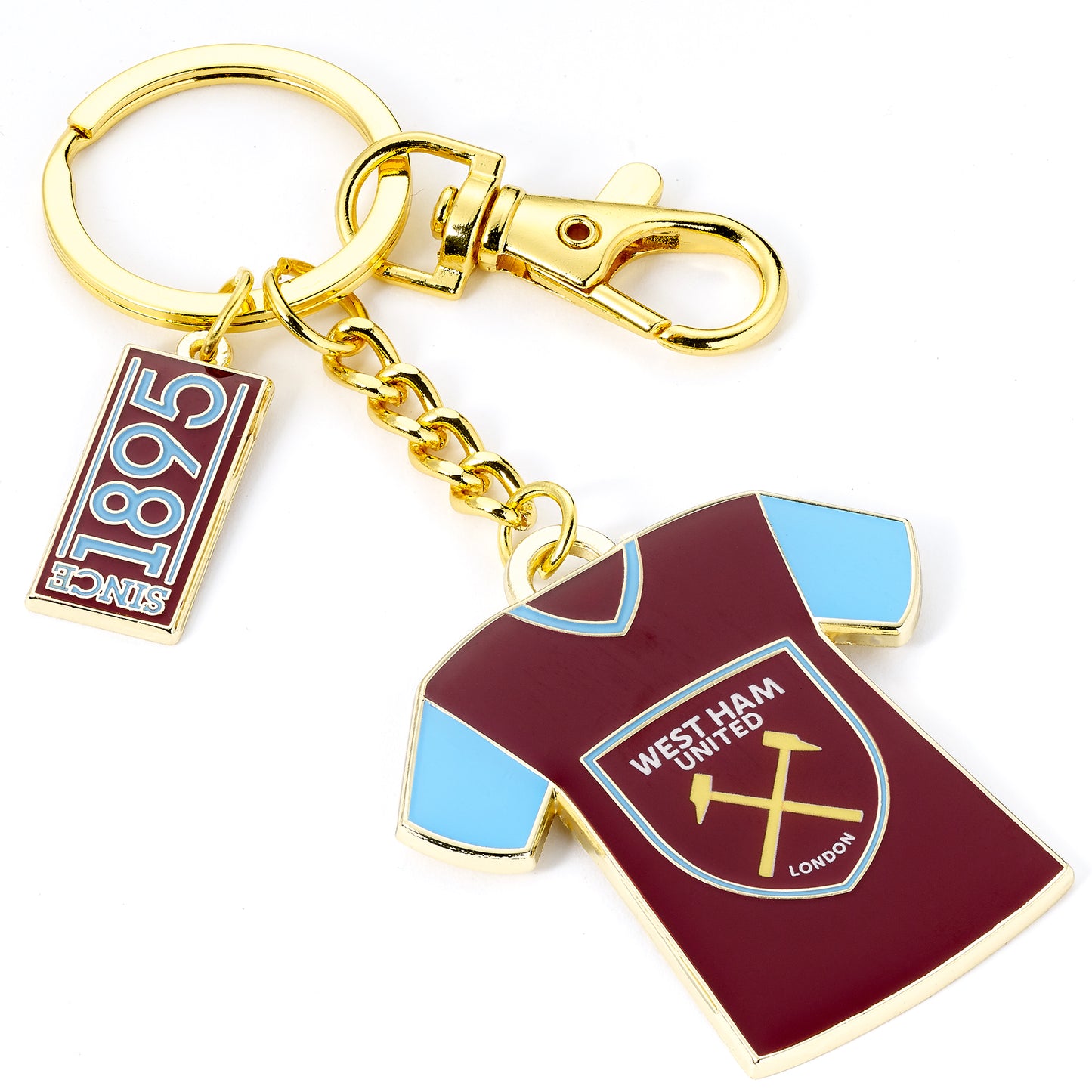 West Ham Shirt with Crest Keyring