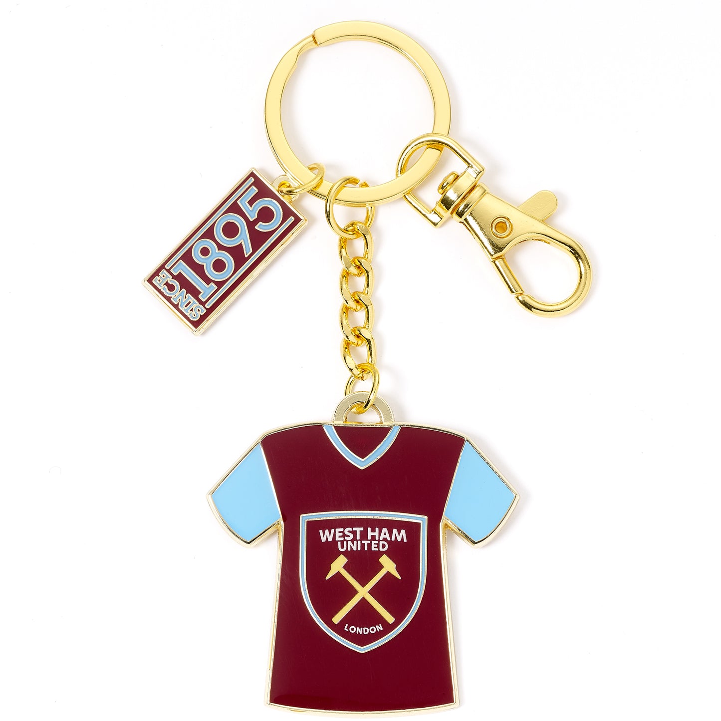 West Ham Shirt with Crest Keyring