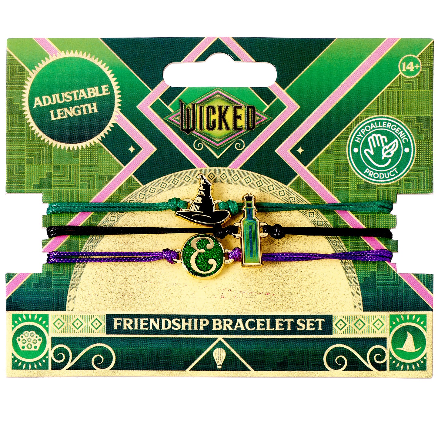 Wicked Elphaba Friendship Bracelet Set