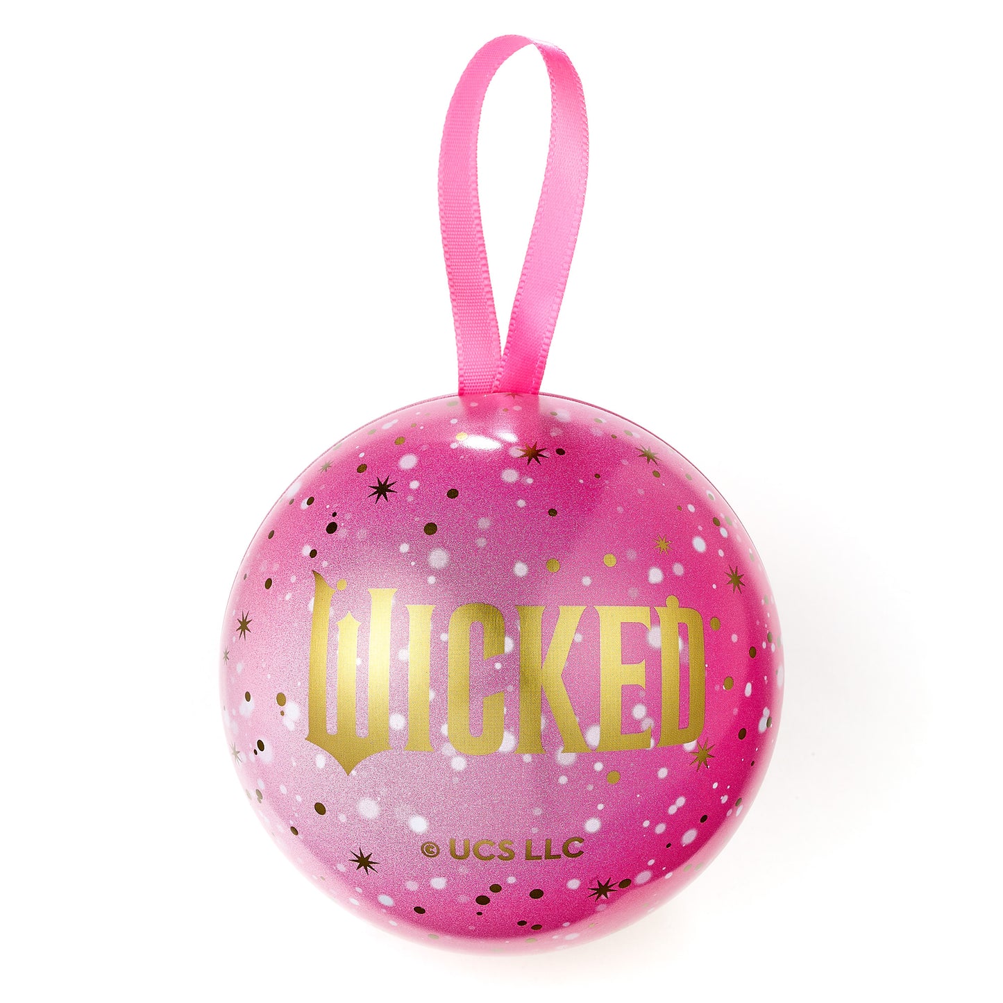 Wicked Glinda Pink Shiz University Gift Bauble with Necklace Inside