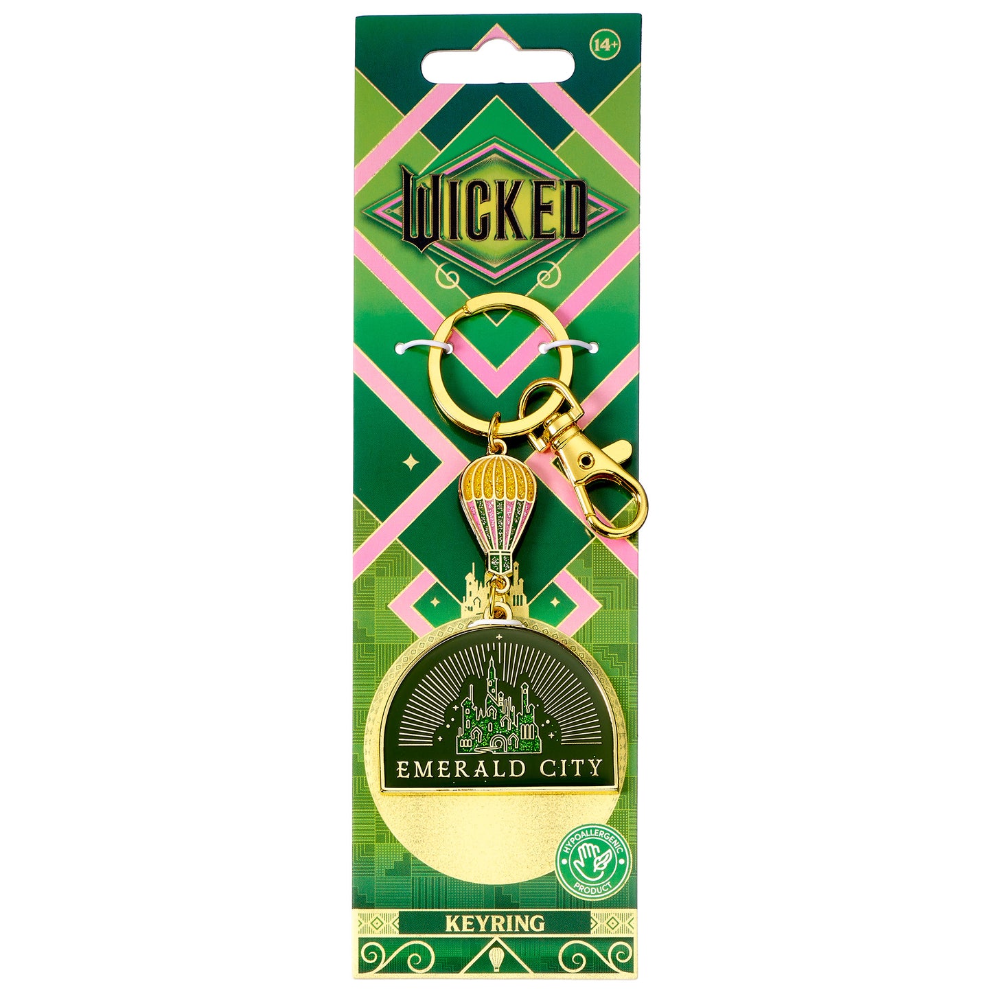 Wicked Emerald City Hot Air Balloon Keyring