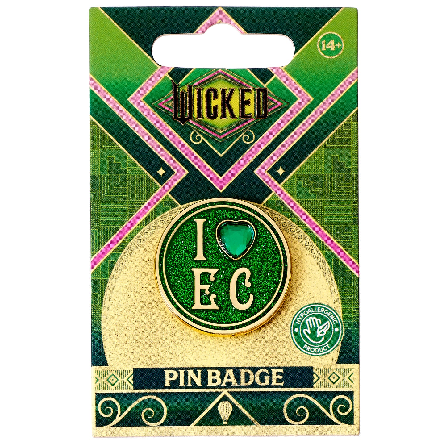 Wicked I Love Emerald City Pin Badge