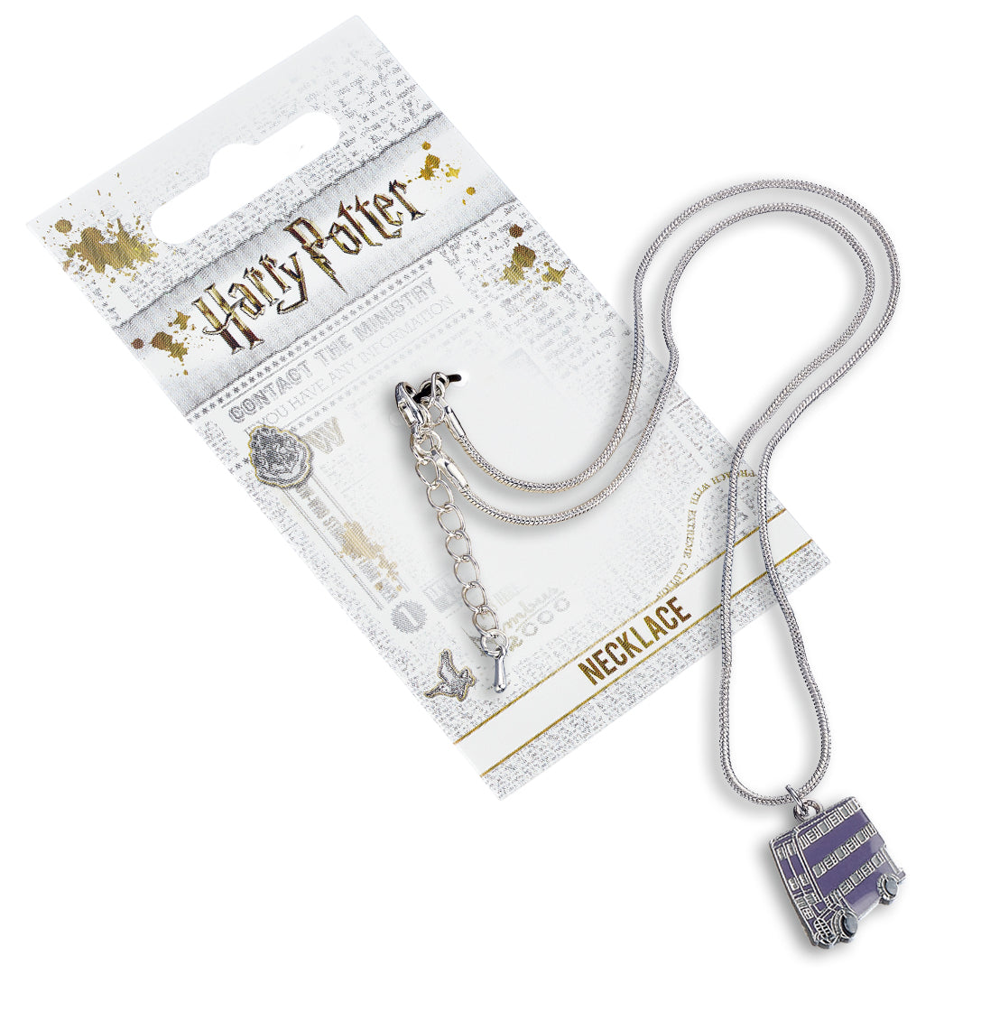 Harry Potter  Knight Bus Necklace - Silver