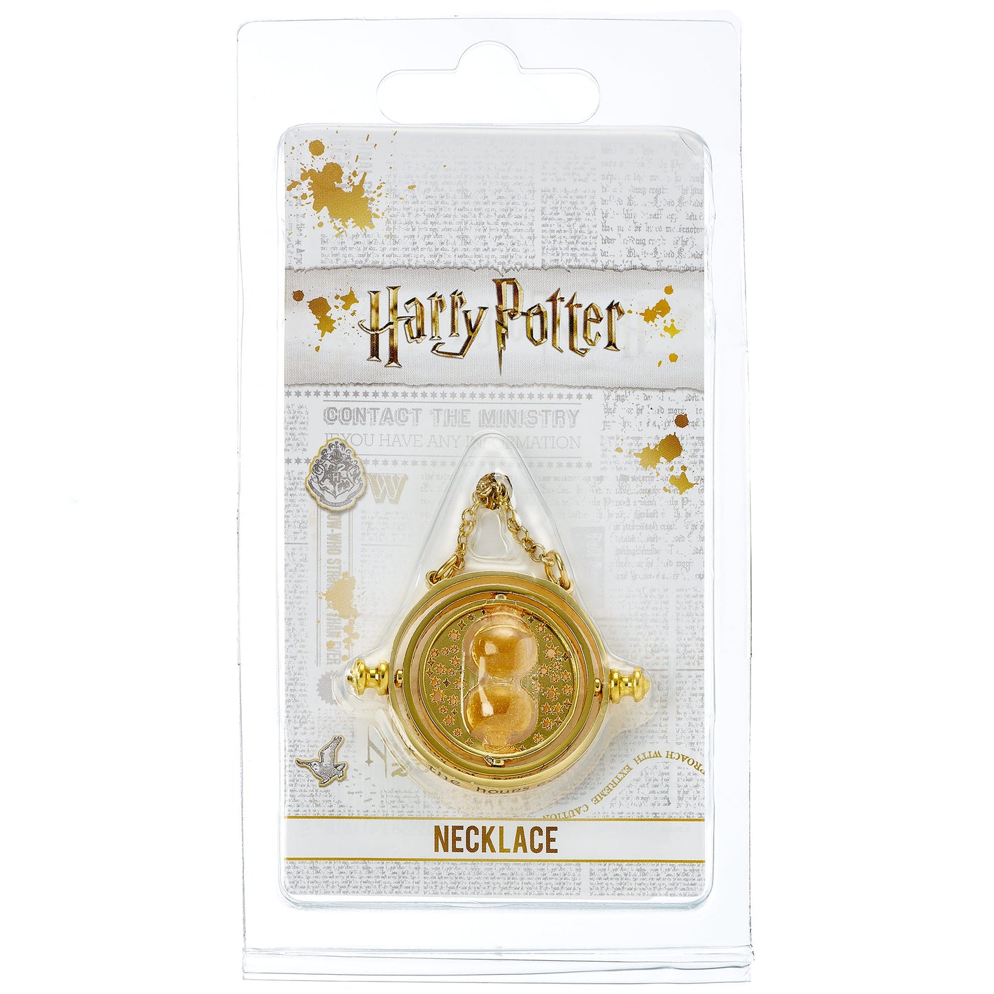 Harry Potter  Spinning Time Turner Necklace - Gold - 30mm