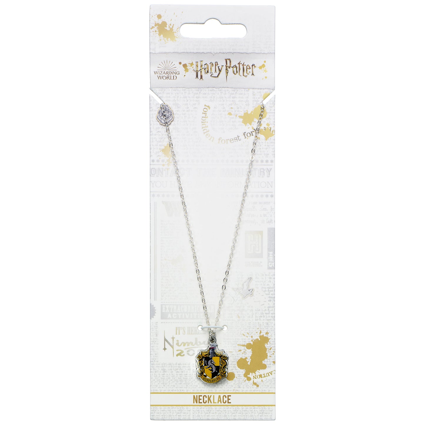 Collier coulissant Harry Potter Hufflepuff Crest - Jaune