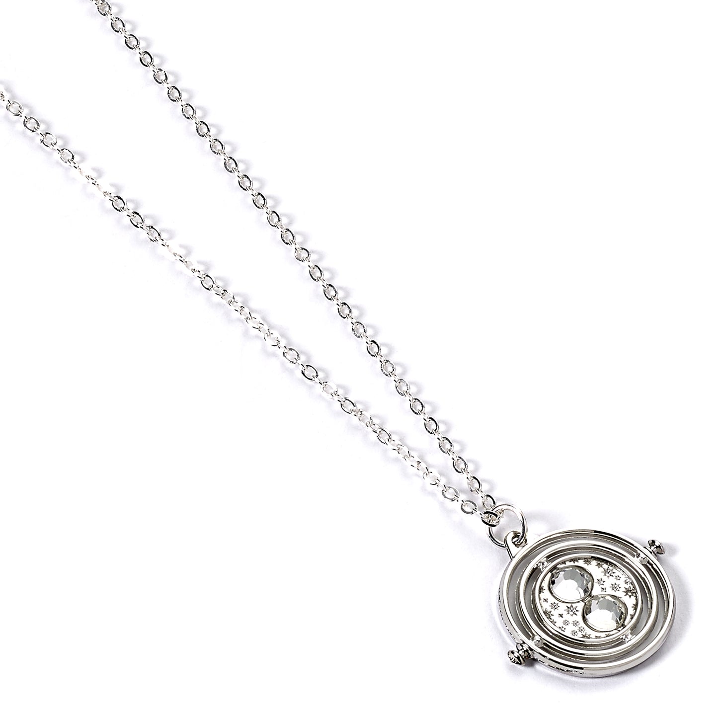 Harry Potter Silver Tone Time Turner Necklace - Silver