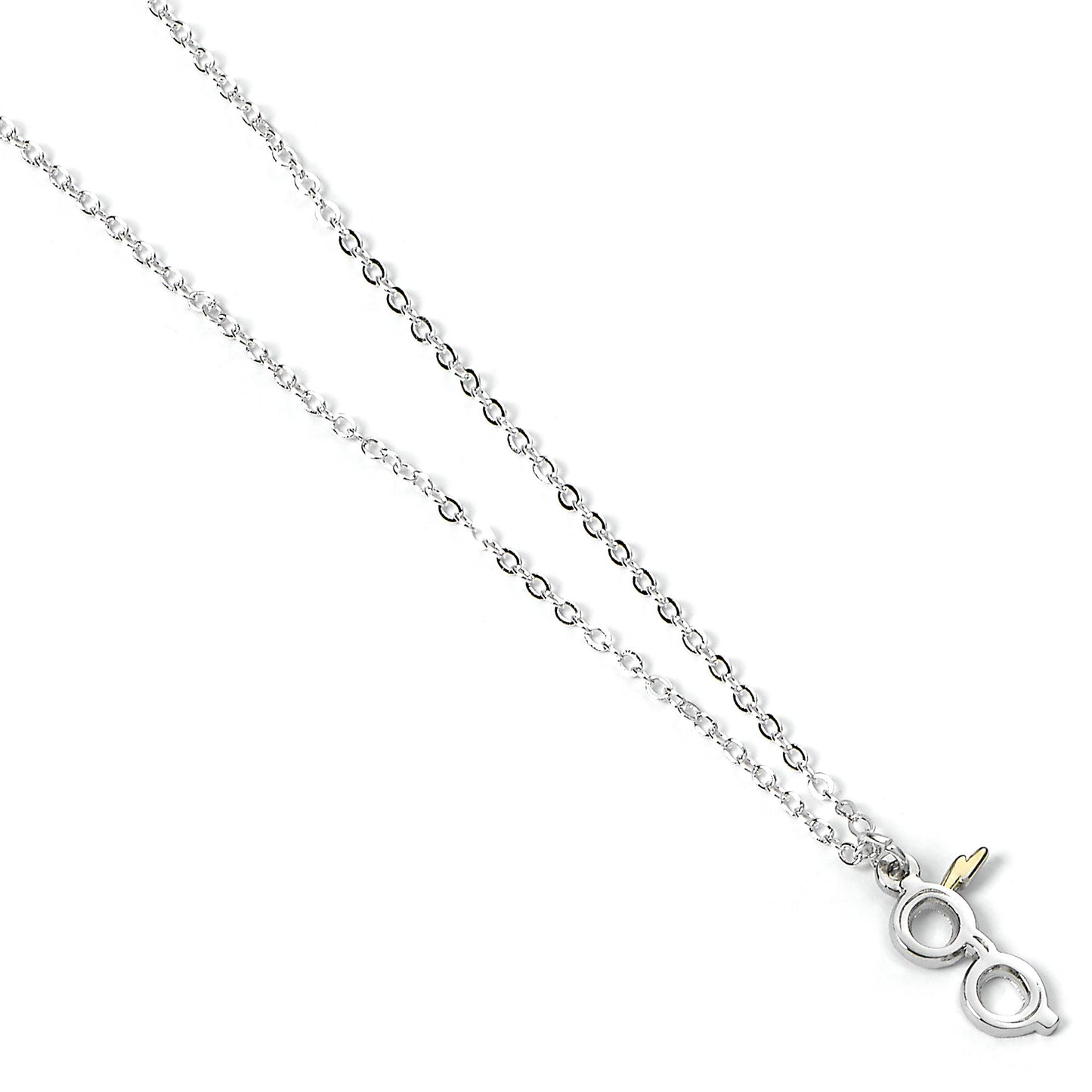 Harry Potter  Lightning Bolt & Glasses Necklace - Silver