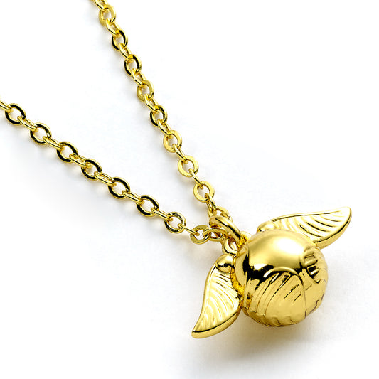 Harry Potter Golden Snitch Gold Tone Necklace - Gold