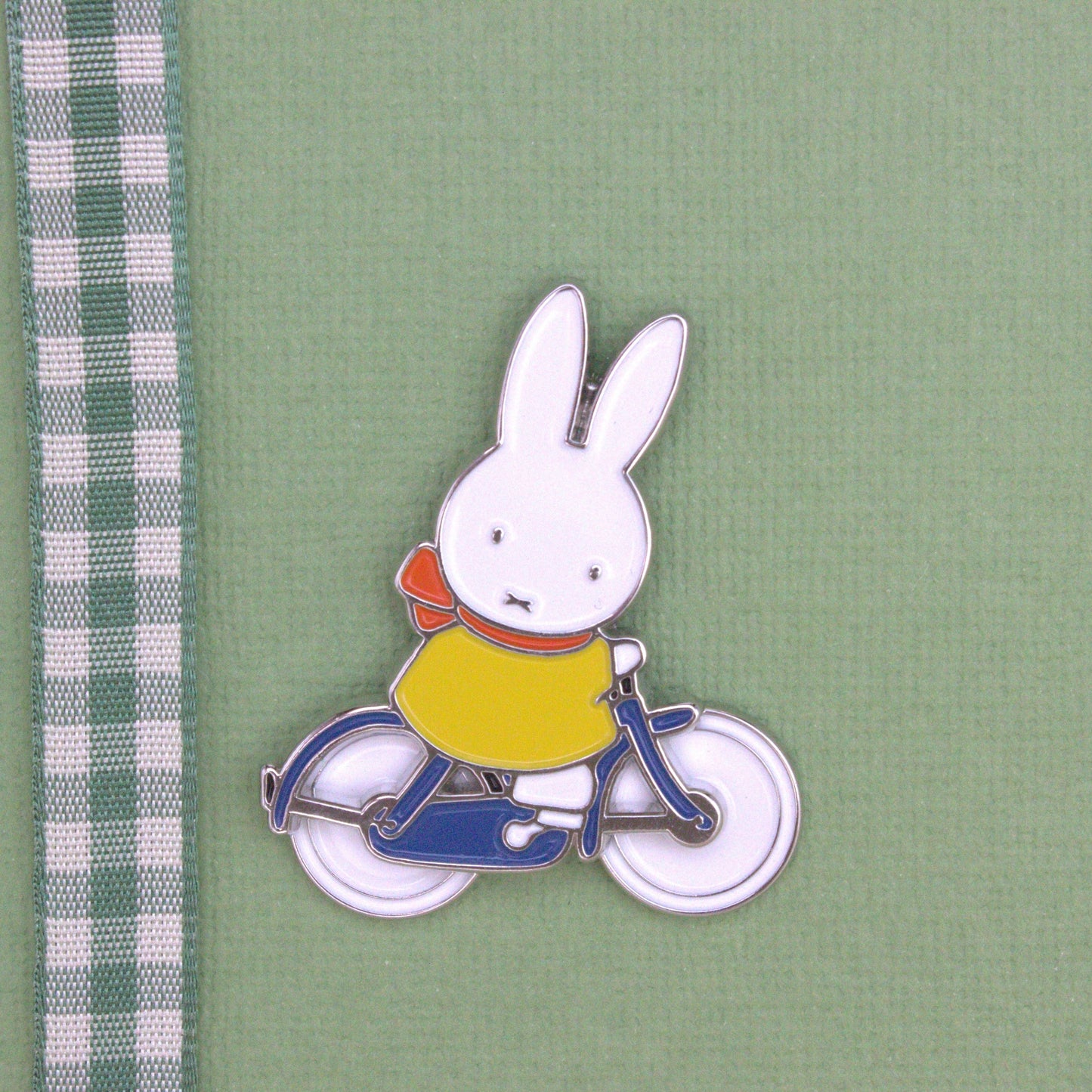 Miffy Spinning Wheels Bike Pin Badge