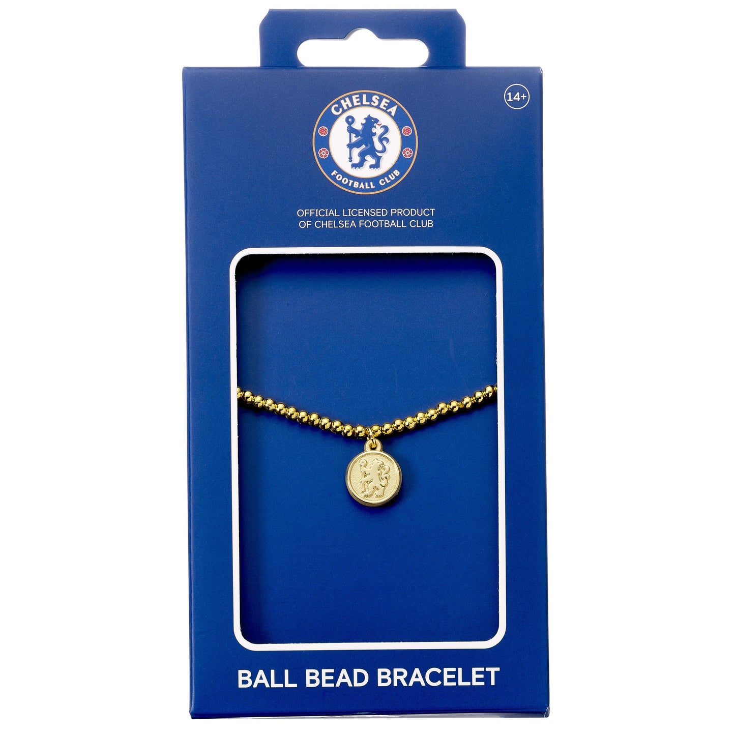 Chelsea Football Club Gold Tone Ball Bead Bracelet