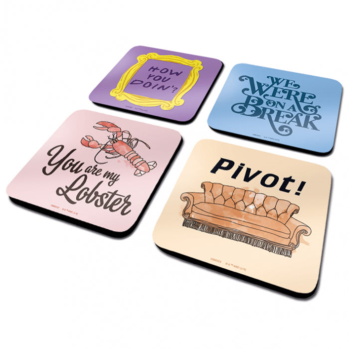 Friends The TV Show Quotes Coaster Set