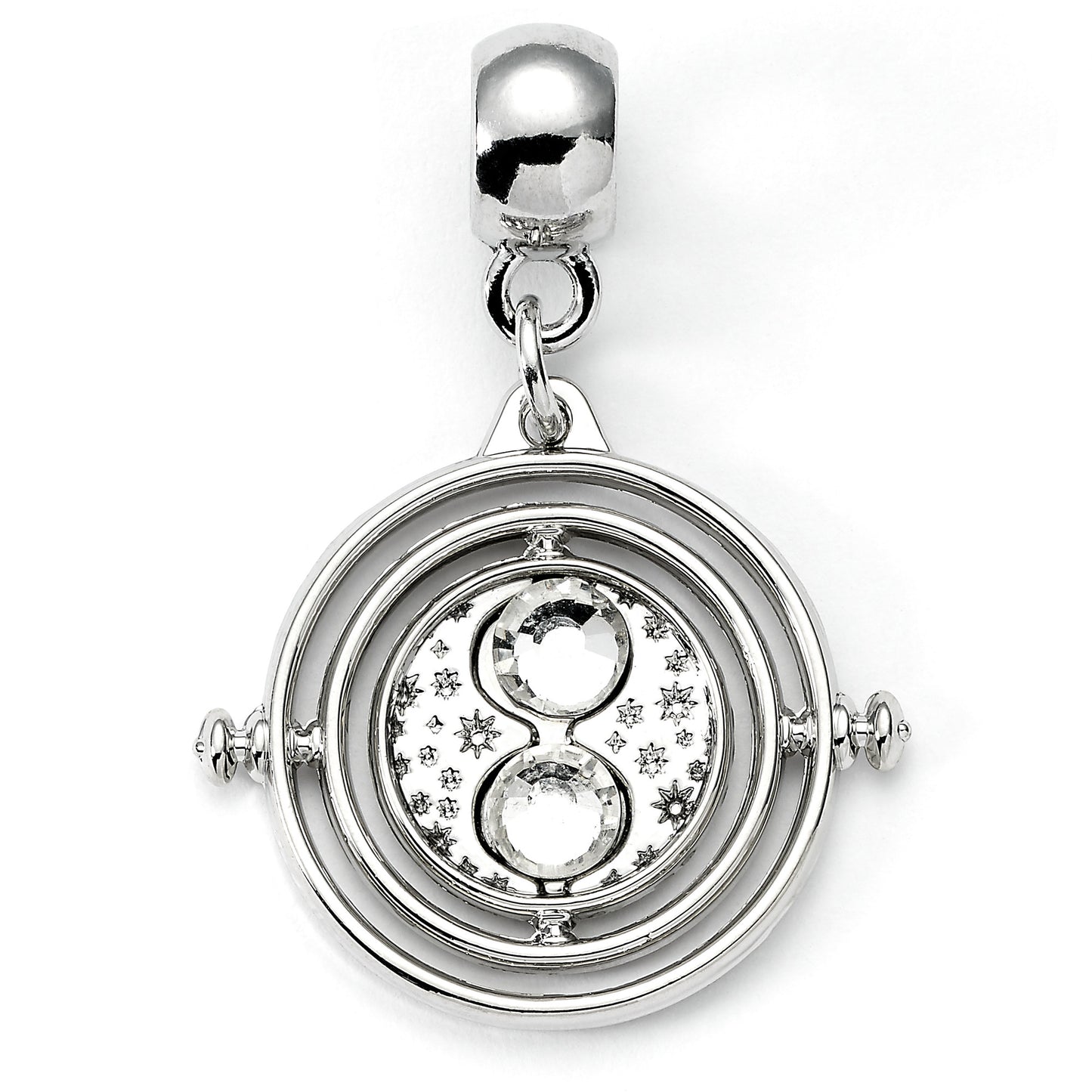 Harry Potter Time Turner Silver Tone Slider Charm - Silver