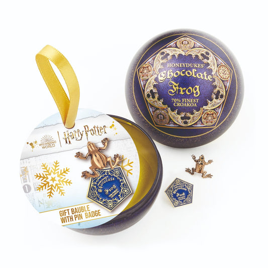 Harry Potter Chocolate Frog Gift Bauble including Pin Badge