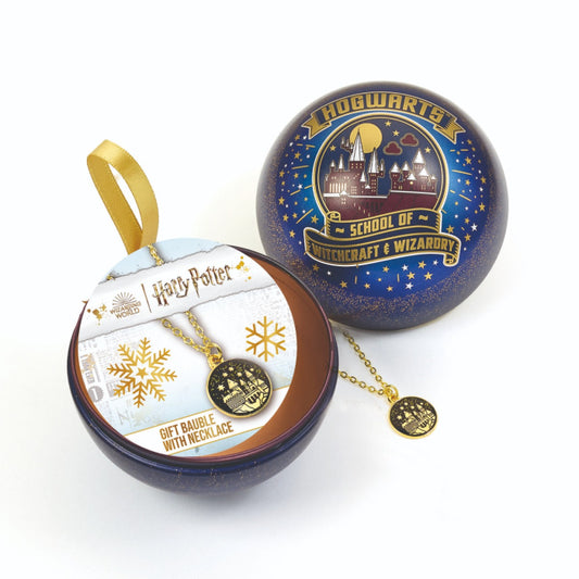 Harry Potter Hogwarts School of Witchcraft Gift Bauble including Necklace