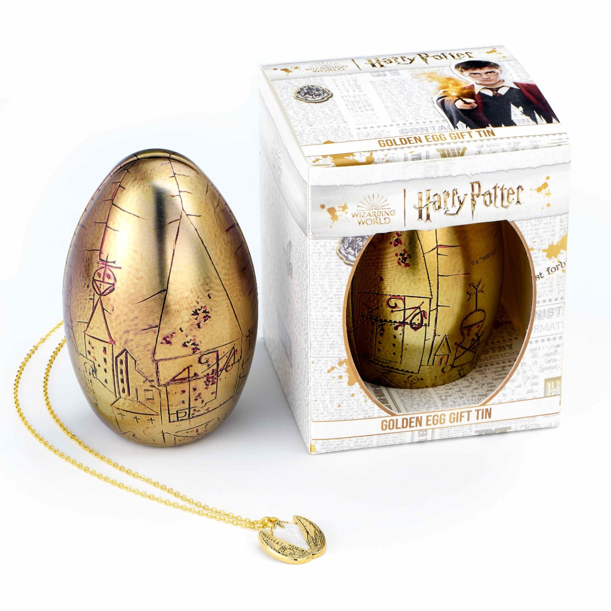Harry Potter Boxed Golden Egg Gift Tin with Necklace