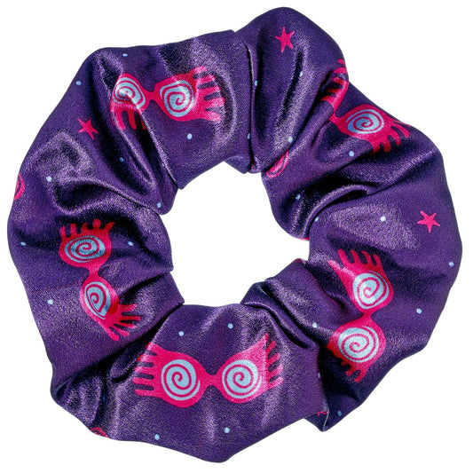 Harry Potter Luna Lovegood Navy & Pink Hair Scrunchie - Purple