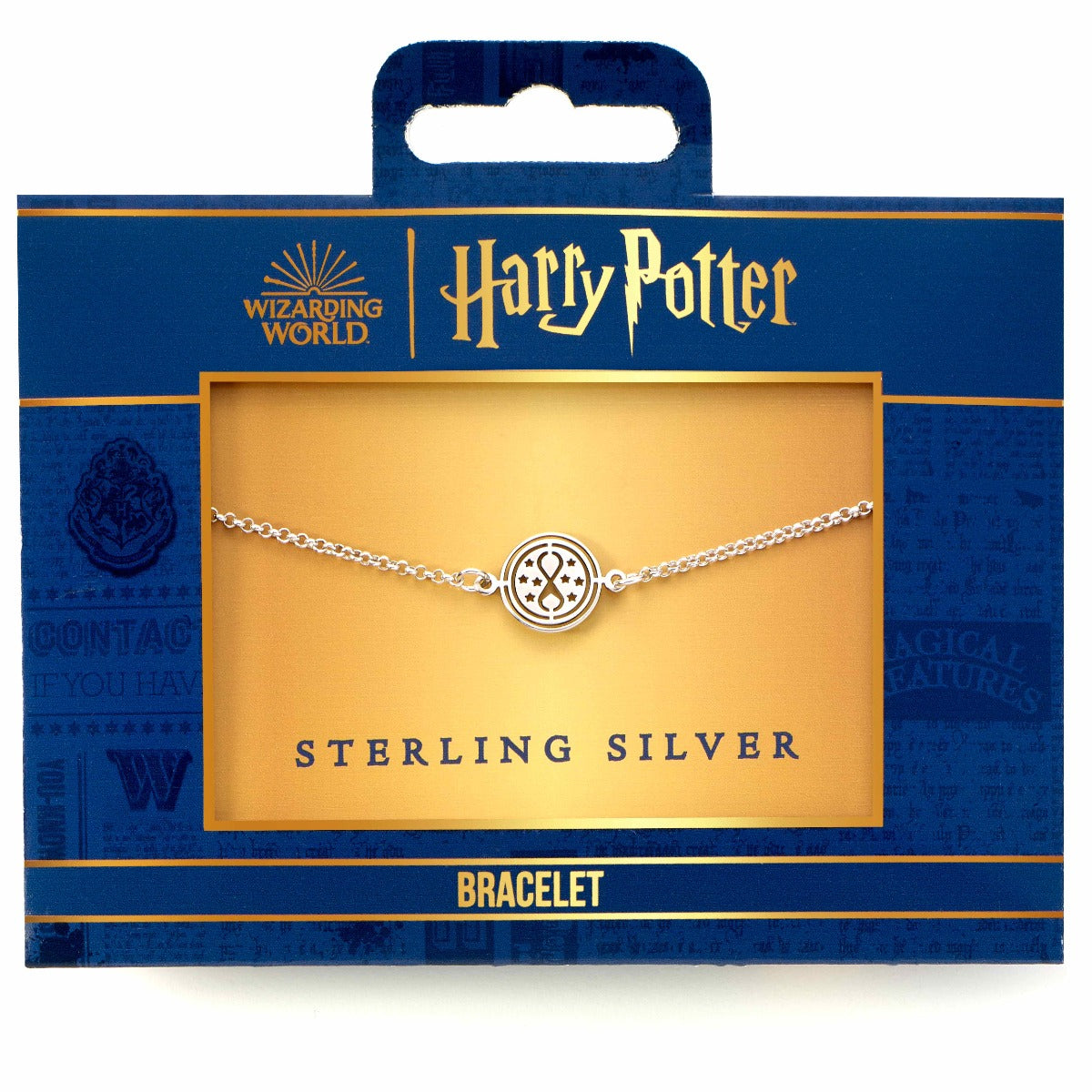 Harry Potter Sterling Silver Time Turner Charm Bracelet