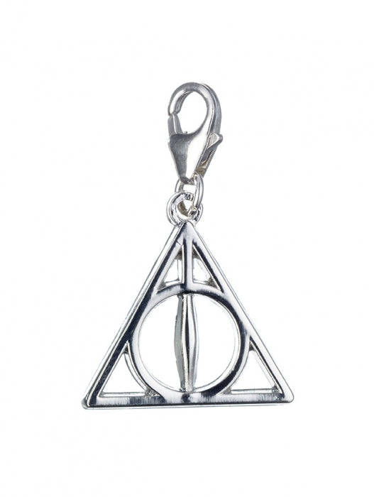 Harry Potter Deathly Hallows Clip On Charm - Sterling Silver
