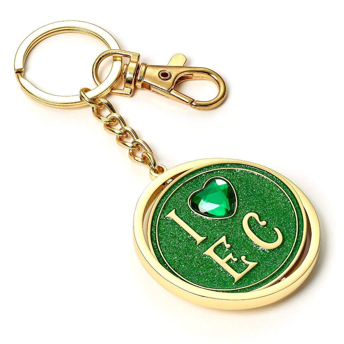 Wicked I love Emerald City Spinning Keyring