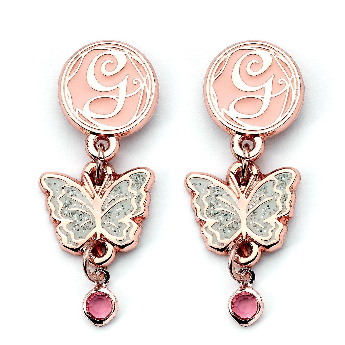 Wicked Glinda Drop Butterfly Earrings