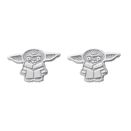 Disney Baby Yoda Sterling Silver Stud Earrings