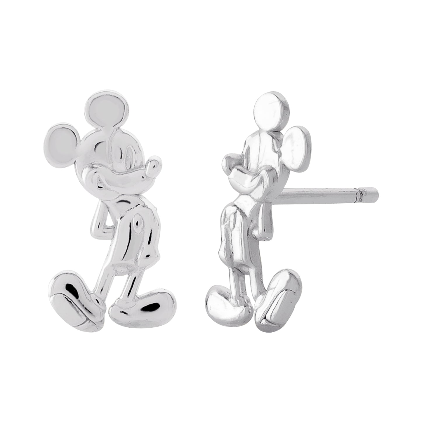 Boucles d'oreilles à tige en argent sterling Disney Mickey Mouse